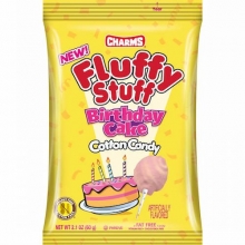 Charms Fluffy Stuff barbe a papa Birthday Cake 60 Gr