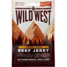 Wild West Beef Jerky - viande séchée recette Honey BBQ 25 Gr