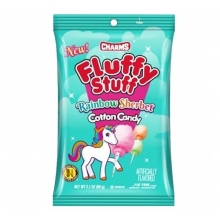 Charms Fluffy Stuff Barbe à Papa Rainbow Sherbet 60 Gr