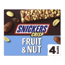 Snickers Crisp Triple Treat Fruit & Nut 128 Gr