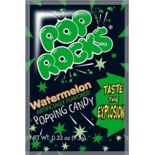 Pop Rocks Sucre pétillant gout pastèque 9.5 Gr