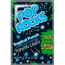 Pop Rocks Sucre pétillant gout punch tropical 9.5 Gr