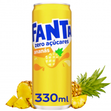 Fanta Ananas sans sucre 330 ml