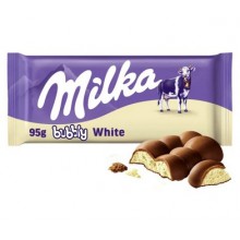 Tablette de chocolat Milka Bubbly White 95 Gr