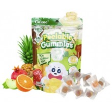 Peeling gummies mixed fruits 60 Gr