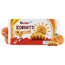 Ferrero Kinder Kornetti Pêche Abricot 252 Gr